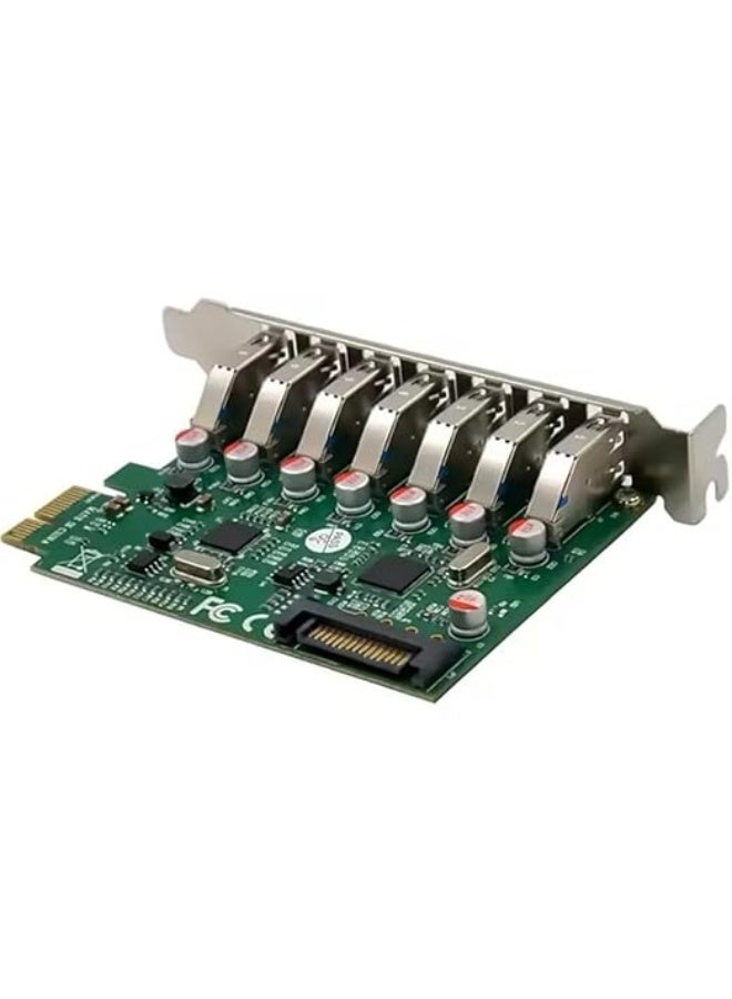 Universal 7-Port PCI Express USB 3.0 Internal Expansion Card with 5Gbps SuperSpeed and Stable Data Transfer - Image 2